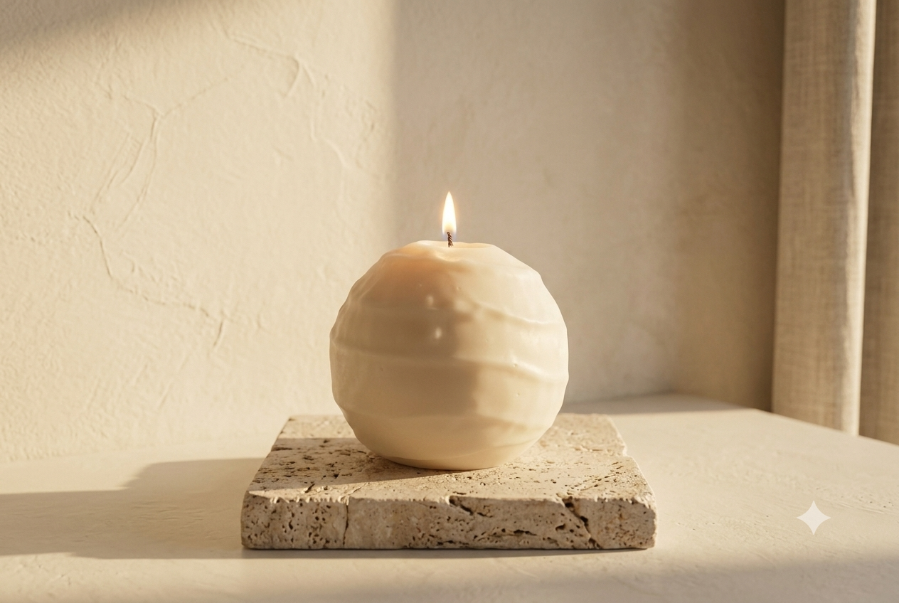 Vanilla & Cashmere Spiral Candle