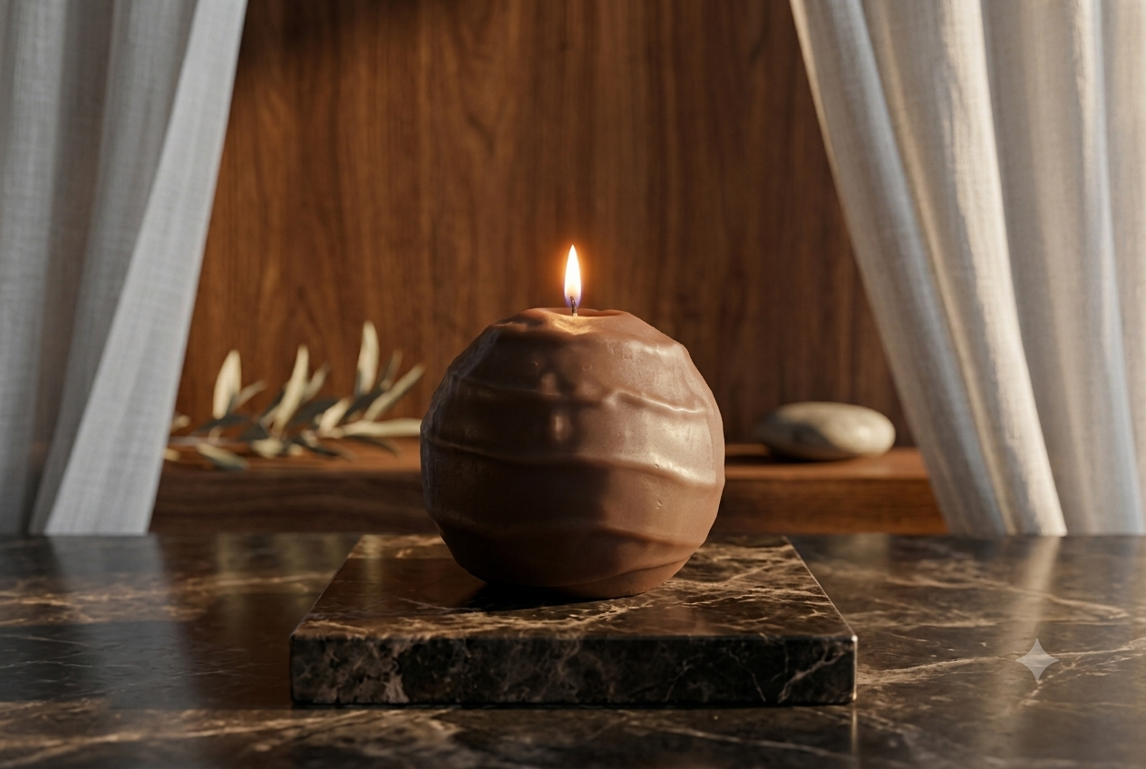 Oud & Amber Spiral Candle