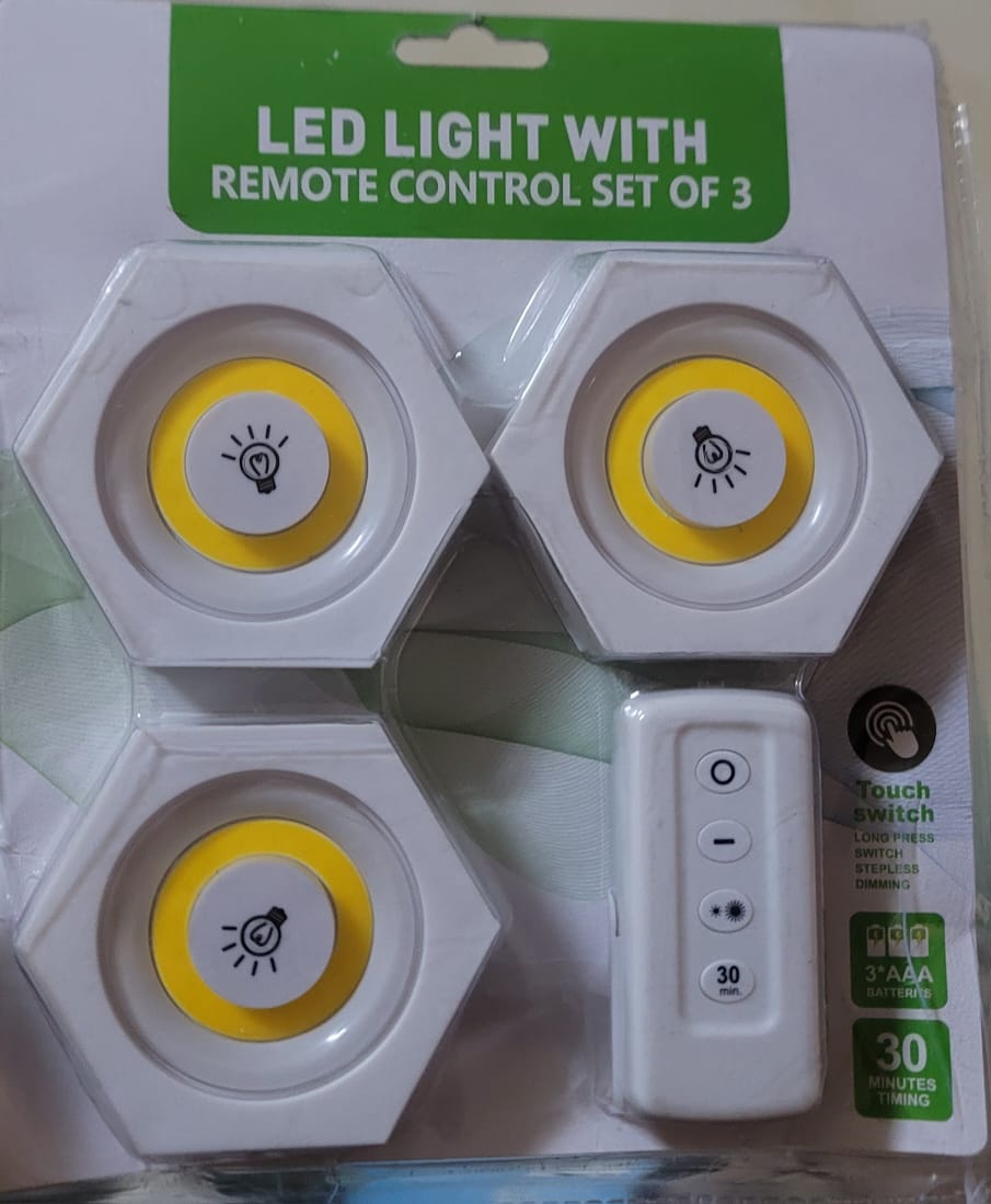 LED Light Remote Control Set (3pcs)