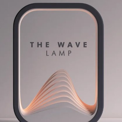 Lampe Wave — Effet vague lumineux