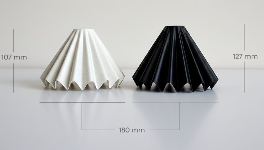 Suspension Tutu — Abat-jour plissé