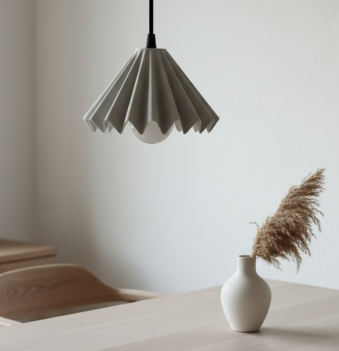 Suspension Tutu — Abat-jour plissé