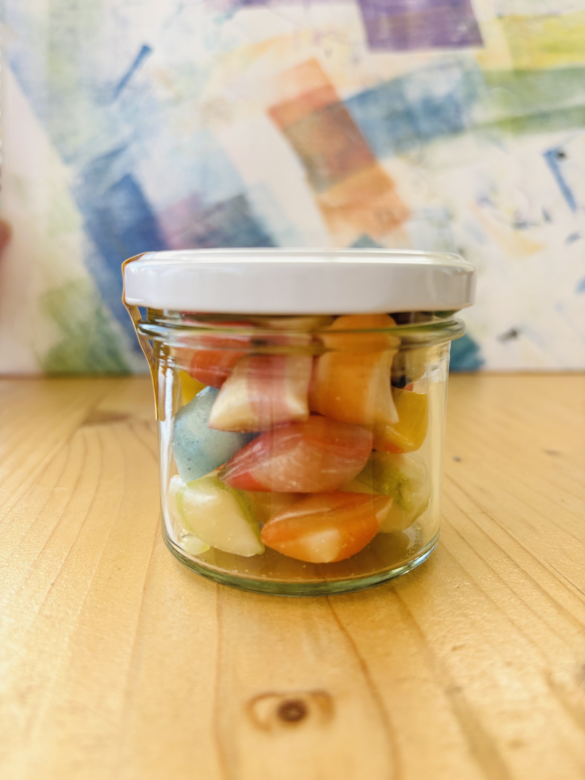 Gemischte Bonbons im grossen Glas, 95 Gramm